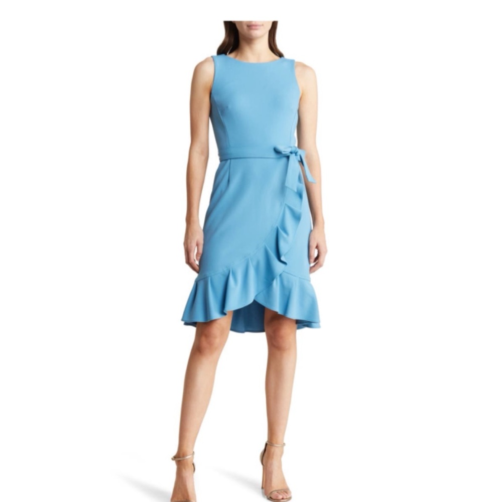 Calvin Klein Blue Halter Sheath Dress for Cocktail - Picture 1 of 7